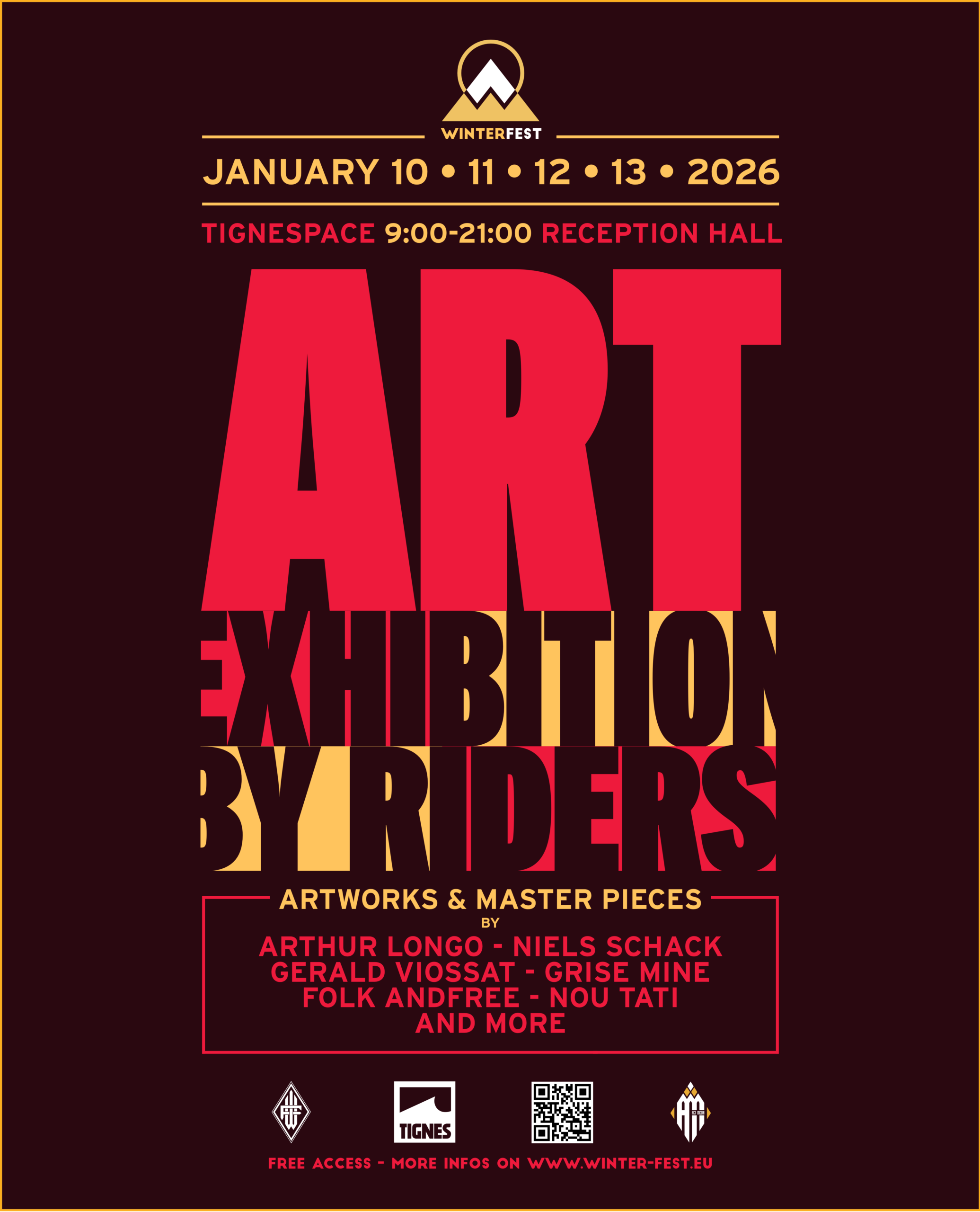 Art exhibition by riders
